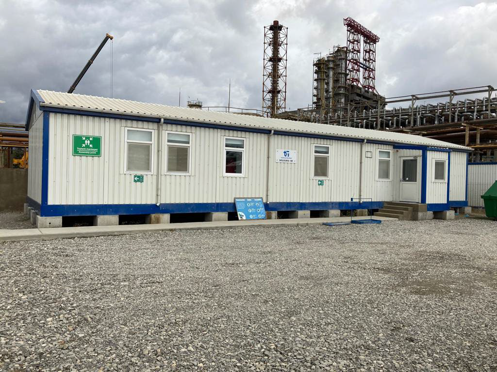 Temporary construction camp