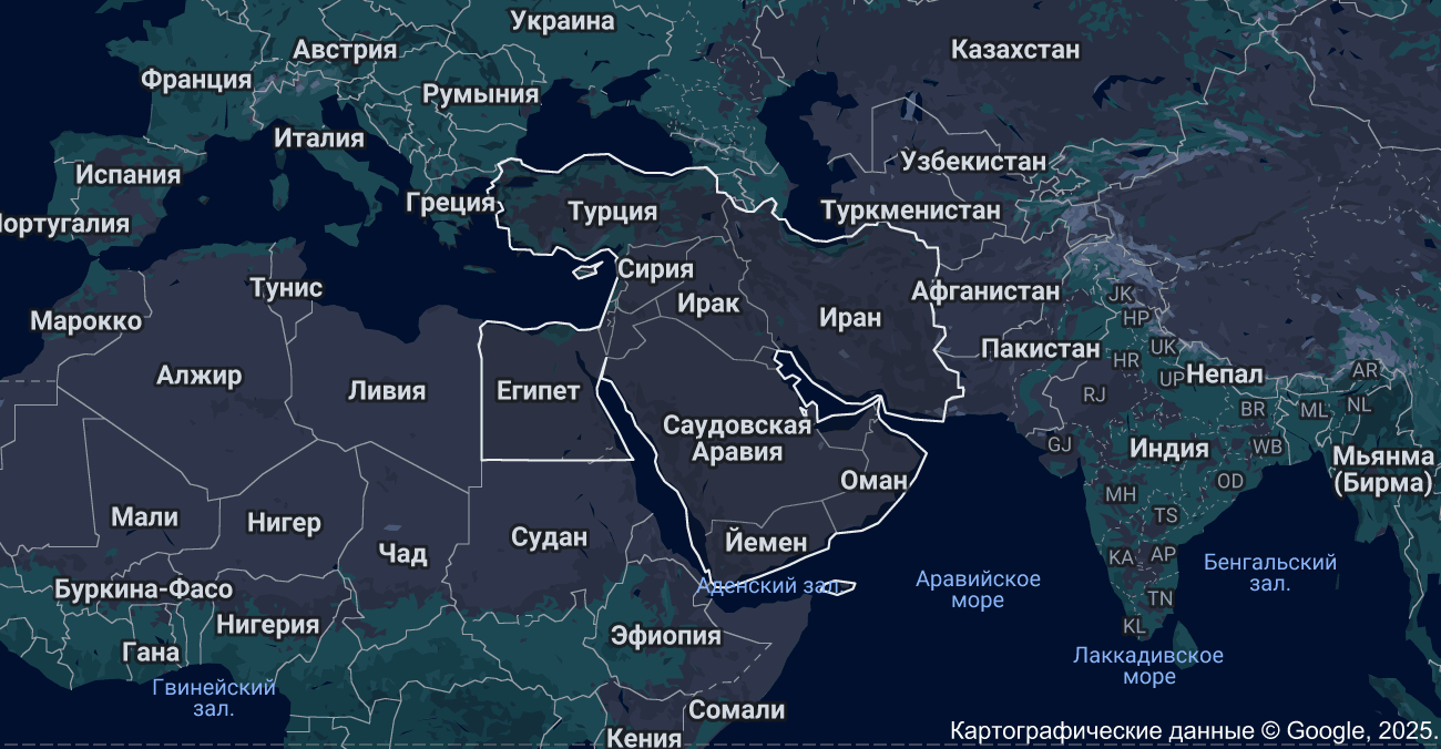 Middle East map